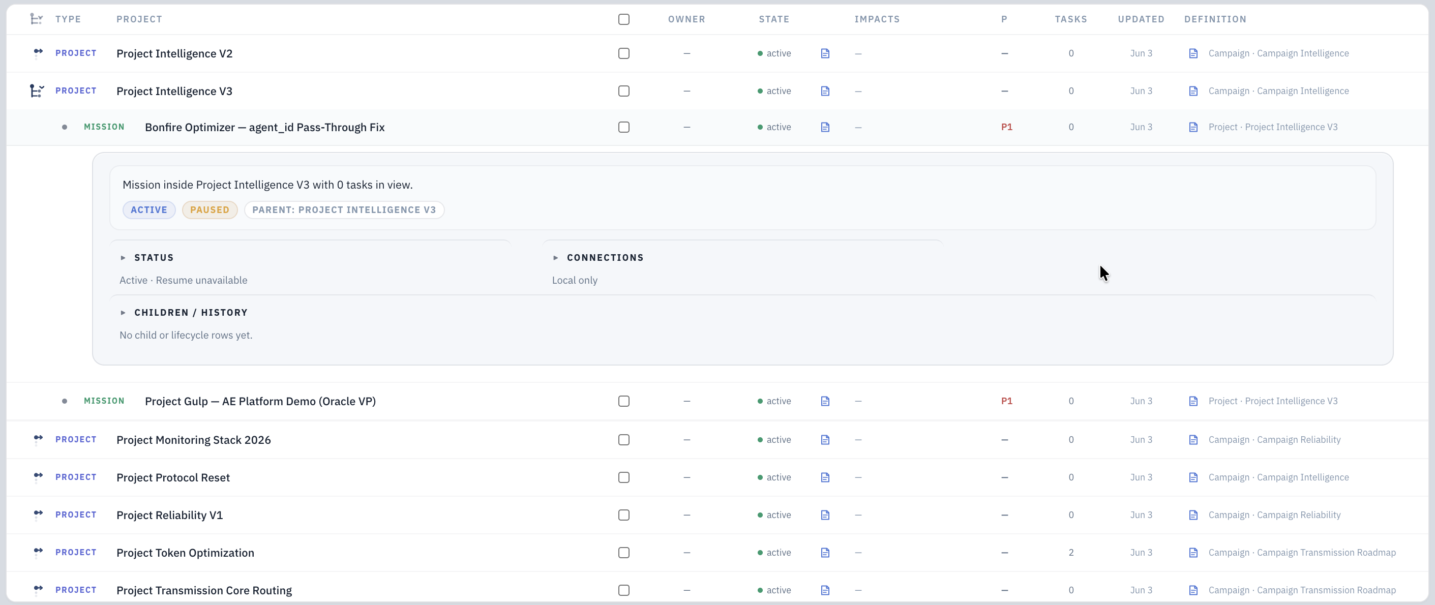 QuarterMaster Register view showing governed record and review state